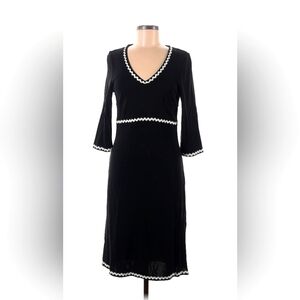 Noviello-Bloom Black Dress